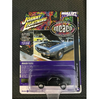 JOHNNY LIGHTNING JL 05404 1969 CHEVY COPO CAMARO RS FATHOM GREEN POLY MCACN 1/64 DIE-CAST