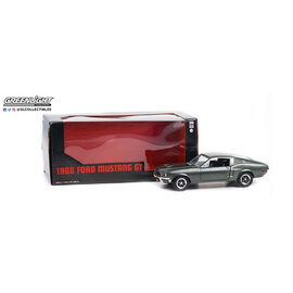 GREENLIGHT COLLECTIBLES GLC 84038 1968 FORD MUSTANG GT HIGHLAND GREEN 1/24 DIE-CAST