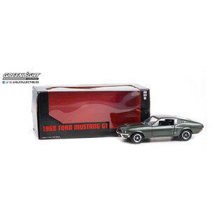 GREENLIGHT COLLECTIBLES GLC 84038 1968 FORD MUSTANG GT HIGHLAND GREEN 1/24 DIE-CAST