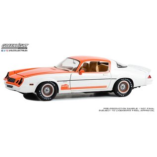 GREENLIGHT COLLECTIBLES GLC 13657 1979 CHEVROLET CAMARO WHITE/ORANGE (CASCADE EDITION) 1/18 DIE-CAST