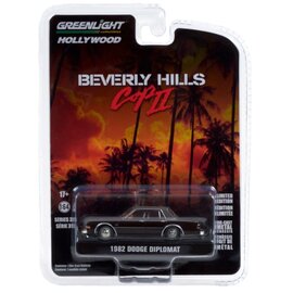 GREENLIGHT COLLECTIBLES GLC 44910-B 1982 DODGE DIPLOMAT 1/64 DIE-CAST (BEVERLY HILLS COP II) 1/64 DIE-CAST