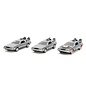 JADA TOYS JAD 33399 Jada 1/32 "Hollywood Rides" Back to The Future Time Machine 3-Pack: Part I, Part II, Part III