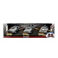 JADA TOYS JAD 33399 Jada 1/32 "Hollywood Rides" Back to The Future Time Machine 3-Pack: Part I, Part II, Part III