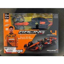 BURAGO BUR 18-28511 1:24 FORMULA RACING MCLAREN MCL38 MIAMI GRAND PRIX 2024 LANDO NORRIS #4 MODEL KITS