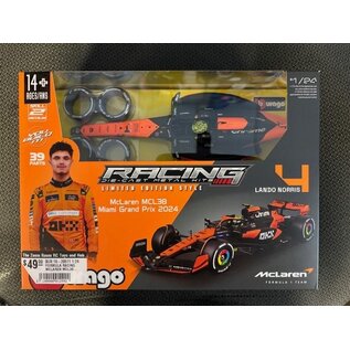 BURAGO BUR 18-28511 1:24 FORMULA RACING MCLAREN MCL38 MIAMI GRAND PRIX 2024 LANDO NORRIS #4 MODEL KITS