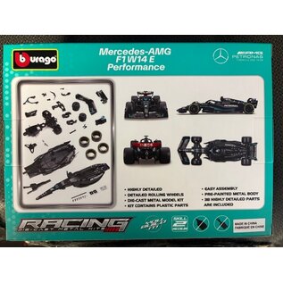 BURAGO BUR 18-28509 1:24 FORMULA RACING MERCEDES-AMG F1 W14 E PERFORMANCE GEORGE RUSSEL #63 MODEL KIT