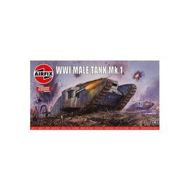 AIRFIX AIR A01315V WWI MALE TANK MK.I 1/76 PLASTIC MODEL