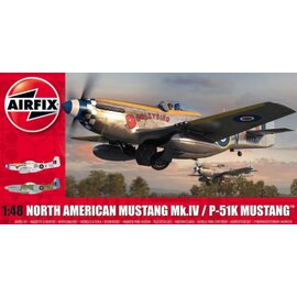 AIRFIX AIR A05137 NORTH AMERICAN MUSTANG MK.IV / P-51K MUSTANG 1/48 PLASTIC MODEL