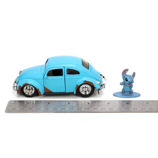 JADA TOYS JAD 33251 Jada 1/32 "Hollywood Rides" Disney 1959 VW Beetle with Stitch