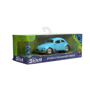 JADA TOYS JAD 33251 Jada 1/32 "Hollywood Rides" Disney 1959 VW Beetle with Stitch