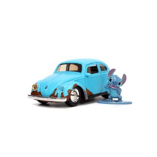 JADA TOYS JAD 33251 Jada 1/32 "Hollywood Rides" Disney 1959 VW Beetle with Stitch