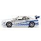 JADA TOYS JAD 97184 Jada 1/32 "Fast & Furious" Brian's Skyline GT-R (R34) Silver