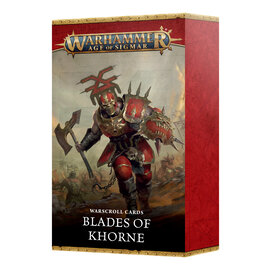GAMES WORKSHOP WAR 60050201013 AOS WARSCROLL CARDS BLADES OF KHORNE