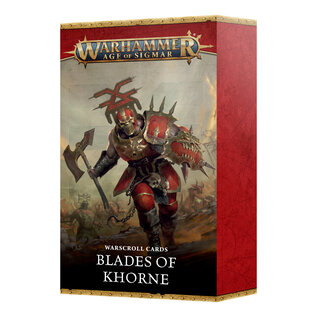 GAMES WORKSHOP WAR 60050201013 AOS WARSCROLL CARDS BLADES OF KHORNE