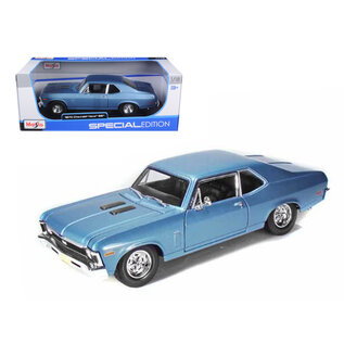 MAISTO MAI 31132 Maisto 1/18 SE 1970 Chevrolet Nova SS Coupe - Metallic Blue