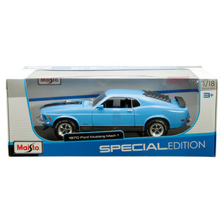 MAISTO MAI 31453 Maisto 1/18 SE 1970 Ford Mustang Mach 1 - Blue