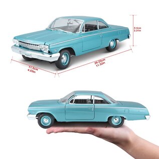 MAISTO MAI 31641 Maisto 1/18 SE 1962 Chevrolet Bel Air - Metallic Light Blue