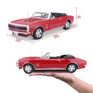 MAISTO MAI 31684 Maisto 1/18 SE 1967 Chevrolet Camaro SS 396 Convertable - Red