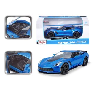 MAISTO MAI 31133 Maisto 1/24 SE 2015 Chevrolet Corvette ZO6 - Metallic Blue