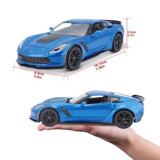MAISTO MAI 31133 Maisto 1/24 SE 2015 Chevrolet Corvette ZO6 - Metallic Blue