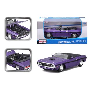 MAISTO MAI 31264 Maisto 1/24 SE 1970 Dodge Challenger R/T Convertible - Purple