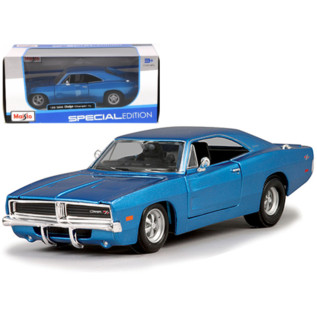 MAISTO MAI 31256-BLUE Maisto 1/25 SE 1969 Dodge Charger R/T - Metallic Blue