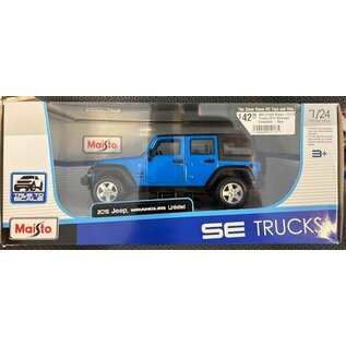 MAISTO MAI 31268 Maisto 1/24 SE Trucks 2015 Wrangler Unlimited - Blue