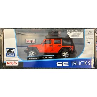 MAISTO MAI 31268-OR Maisto 1/24 SE Trucks 2015 Wrangler Unlimited - Metallic Orange