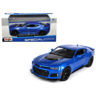 MAISTO MAI 31512-BLU Maisto 1/24 SE 2017 Chevrolet Camaro ZL1 - Metallic Blue (SLIGHT BOX DAMAGE)