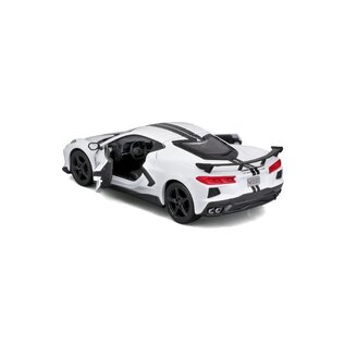 MAISTO MAI 31534-WH Maisto 1/24 SE 2020 Corvette Stingray Coupe High wing - White