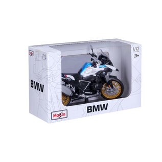 MAISTO MAI 32703 Maisto 1/12 MC SE BMW R1250 GS w/stand - White/Red/Blue