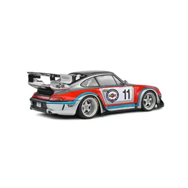 SOLIDO SOL S1808502 Solido - RWB Porsche 911 (993) "Martini" (Grey) 1/18 DIE-CAST (MINOR DAMAGE DISPLAY WINDOW)