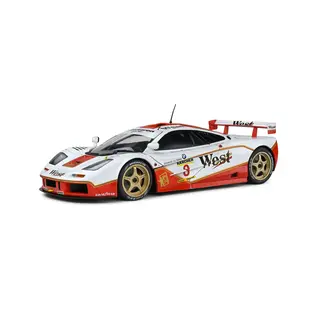 SOLIDO SOL S1804107 Solido - McLaren F1 GTR Short Tail (White) 1/18 DIE-CAST