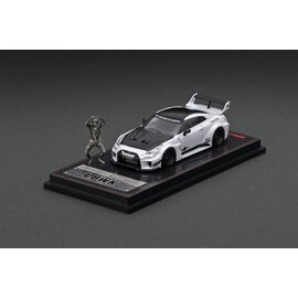 IGNITION MODELS IGM 2388 LB-Silhouette WORKS GT Pearl White 35GT-RR With Figure 1/64 DIE-CAST