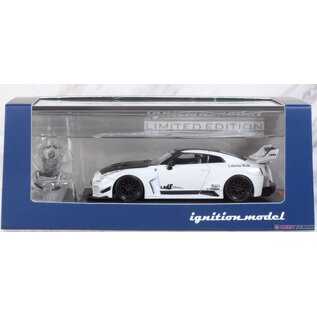 IGNITION MODELS IGM 2388 LB-Silhouette WORKS GT Pearl White 35GT-RR With Figure 1/64 DIE-CAST