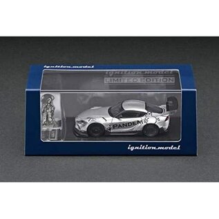 IGNITION MODELS IGM 2338 PANDEM TOYOTA Supra (A90) Silver With Mr.Miura 1/64 DIE-CAST