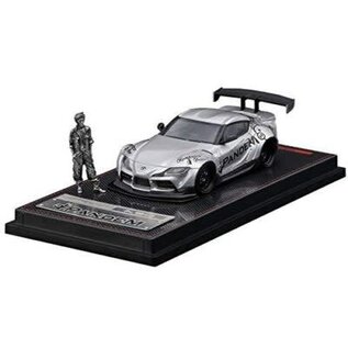 IGNITION MODELS IGM 2338 PANDEM TOYOTA Supra (A90) Silver With Mr.Miura 1/64 DIE-CAST