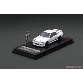IGNITION MODELS IGM 2389 Top Secret GT-R (VR32) White with Mr.Nagata Metal Figure 1/64 DIE-CAST