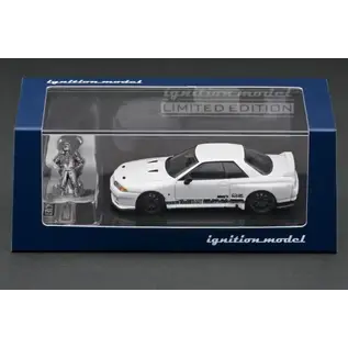 IGNITION MODELS IGM 2389 Top Secret GT-R (VR32) White with Mr.Nagata Metal Figure 1/64 DIE-CAST