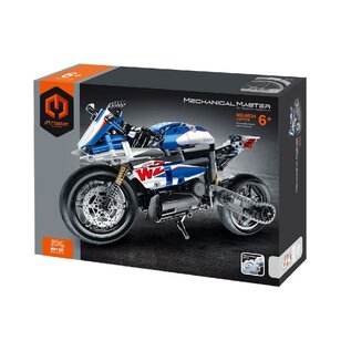 IM.MASTER IMM 6834 iM.Master Building Block Motorcycle - Blue/White - 542 pcs