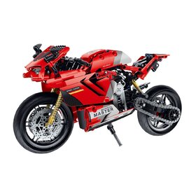 IM.MASTER IMM 6833 iM.Master Building Block Motorcycle - Red - 557 pcs