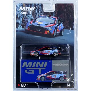 TSM MGT 00871 Hyundai i20 N Rally1 Hybrid No.11 2024 Rallye Monte-Carlo Winner - Mini GT - 1:64