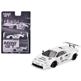TSM MGT 00966 Lamborghini Countach LB-WORKS White 2024 Tokyo Auto Salon - Mini GT - 1:64