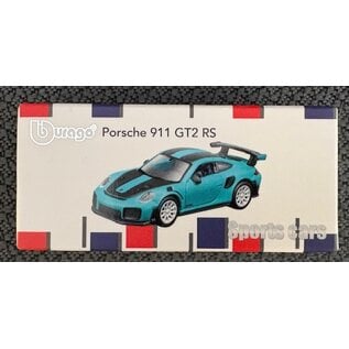 BURAGO BUR 244031 PORSCHE 911 GT2 RS TEAL 1/64 DIE-CAST