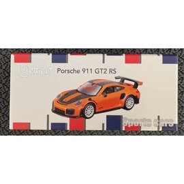 BURAGO BUR 244055 PORSCHE 911 GT2 RS ORANGE 1/64 DIE-CAST