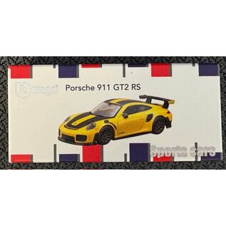 BURAGO BUR 244291 PORSCHE 911 GT2 RS YELLOW 1/64 DIE-CAST