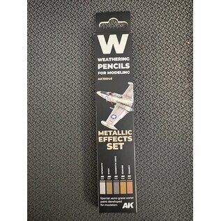 AK INTERACTIVE AKI 10046 METALLIC EFFECTS SET PENCILS