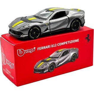 BURAGO BUR 243942 FERRARI 812 COMPETIZIONE SILVER 1/64 DIE-CAST