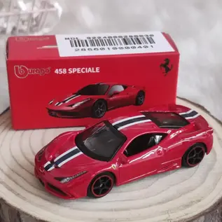 BURAGO BUR 242495 FERRARI 458 SPECIALE RED 1/64 DIE-CAST