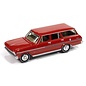 AUTOWORLD AW 07426 1963 CHEVY II NOVA 400 WAGON RIVERSIDE RED 1/64 DIE-CAST